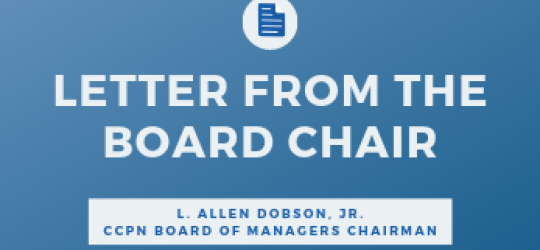 Letter from L. Allen Dobson, Jr., CCPN Board of Managers Chairman